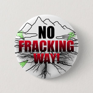 kein fracking Knopf Button