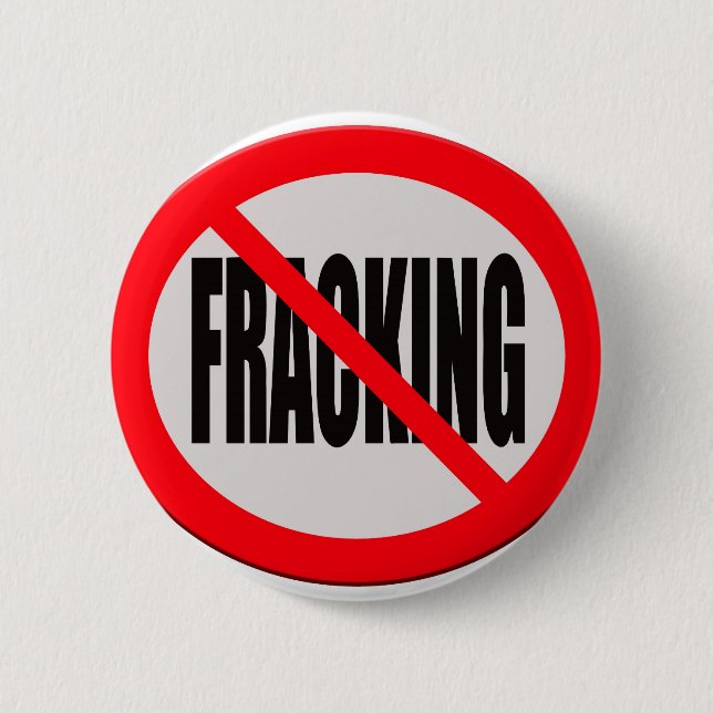 Kein Fracking signieren Button (Vorderseite)