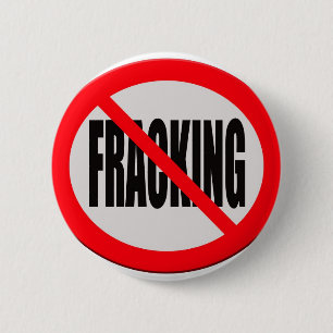 Kein Fracking signieren Button