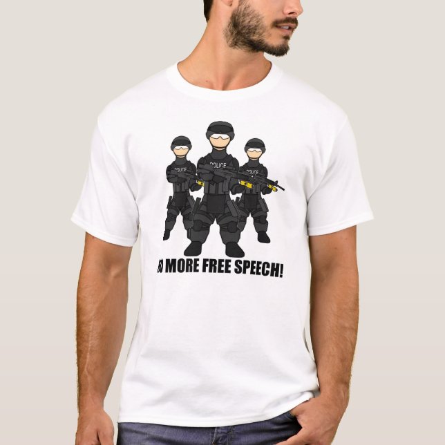 Kein freie Sprache-T - Shirt (Vorderseite)