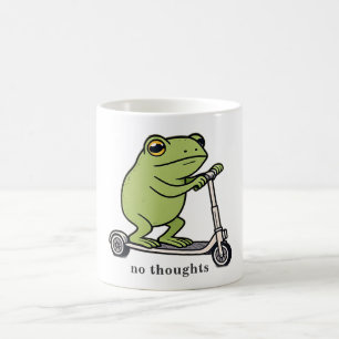 Kein Gedanken Frosch Scooter Lustiges Meme Kaffeetasse