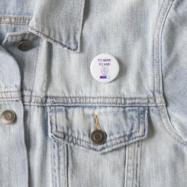 kein Gehirn, kein Schmerz Button (Beispiel)