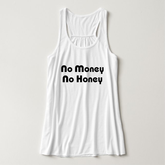 Kein Geld ohne Honig Tank Top (Design Vorderseite)