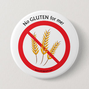 "Kein Gluten für mich" Button