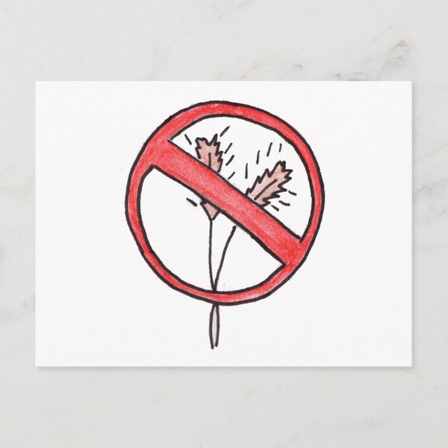 Kein Gluten/Weizen frei! Postkarte (Vorderseite)