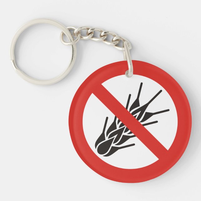 Kein Gluten-Zeichen-Schlüsselanhänger Schlüsselanhänger (Vorderseite)