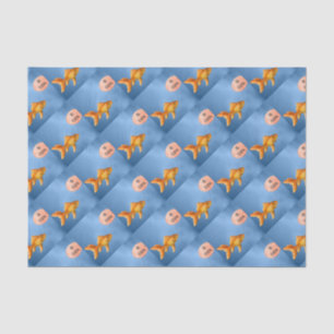 Kein Goldfish Fischen Seidenpapier