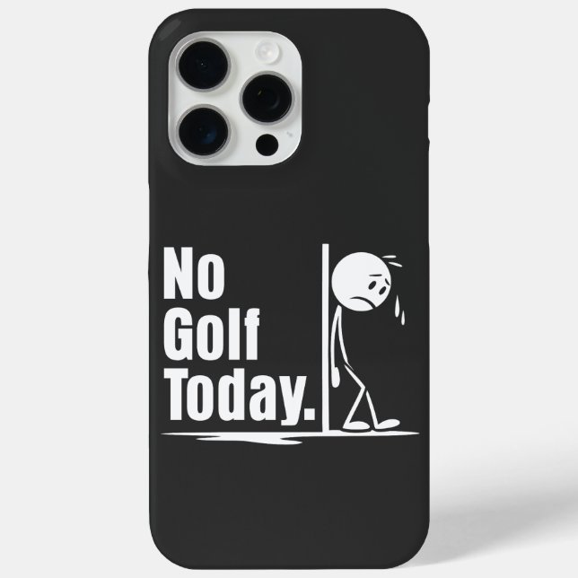 Kein Golf heute Case-Mate iPhone Hülle (Rückseite)