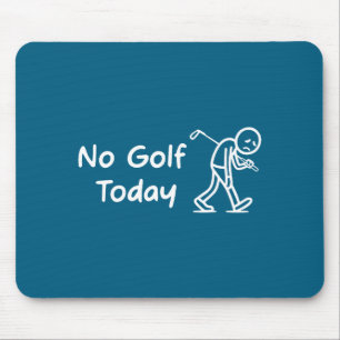 Kein Golf Heute Lustig Traurig Grafisch Stickman G Mousepad