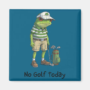 Kein Golf heute, lustiges Golfen, Golfspieler Magnet
