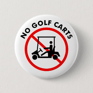 Kein Golfmobil-Knopf Button