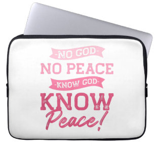 Kein Gott, kein Frieden, Gott kennen, Niedliches R Laptopschutzhülle