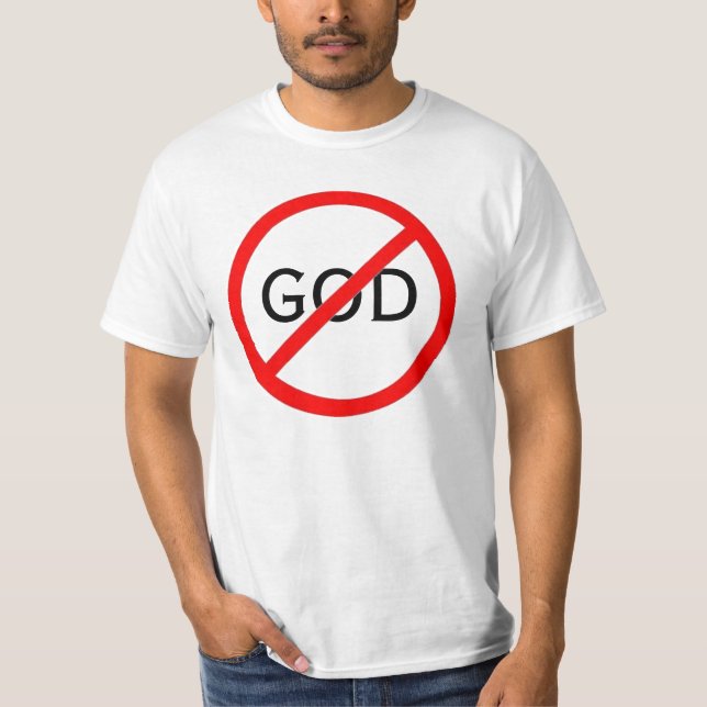 Kein Gott-Symbol T-Shirt (Vorderseite)