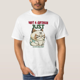 Kein Grinch, nur festlich herausgefordert Lustiger T-Shirt