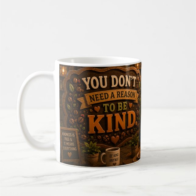 Kein Grund freundlich zu sein Kaffeetasse (Links)