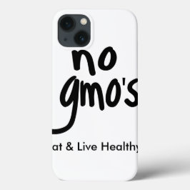 "Kein GVO isst gesunde weiße schwarze Werbeaktion Case-Mate iPhone Hülle