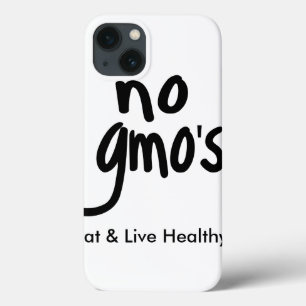 "Kein GVO isst gesunde weiße schwarze Werbeaktion Case-Mate iPhone Hülle