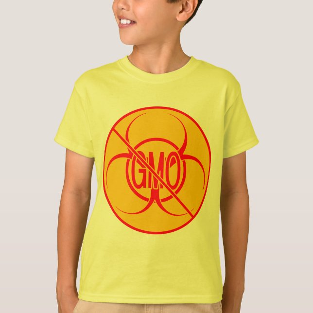 Kein GVO Kid's T - Shirt Bio Hazard GVO-Shirt (Vorderseite)