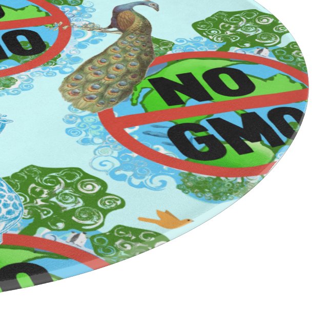 Kein GVO Schneidebrett (Ecke)