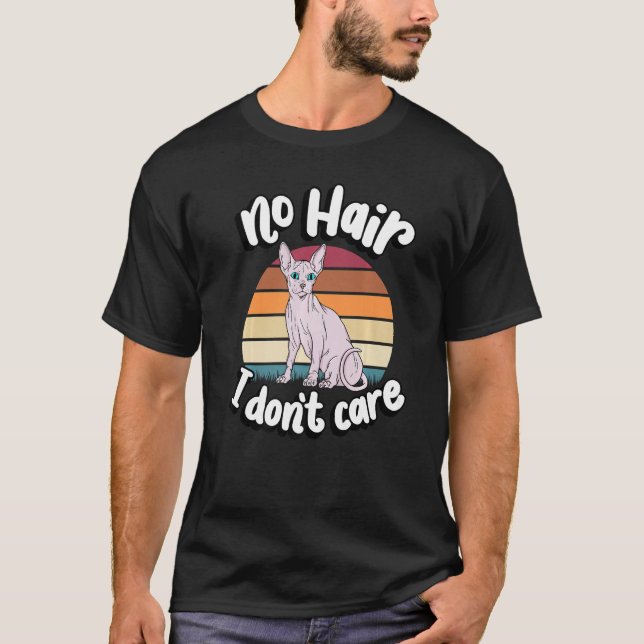 Kein Haar, ich mag Sphynx Cat Breed Lover nicht se T-Shirt (Vorderseite)