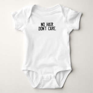 Kein Haar, tun nicht Sorgfalt-Lustiger Baby-T - Baby Strampler