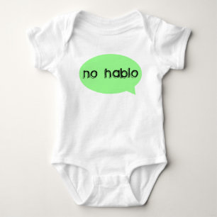 "Kein Hablo" lustiges Baby-Shirt Baby Strampler