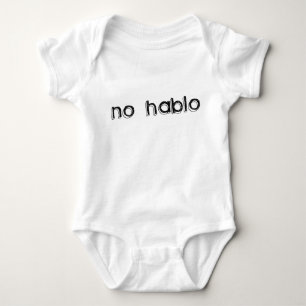 "Kein Hablo" lustiges Baby-Shirt Baby Strampler