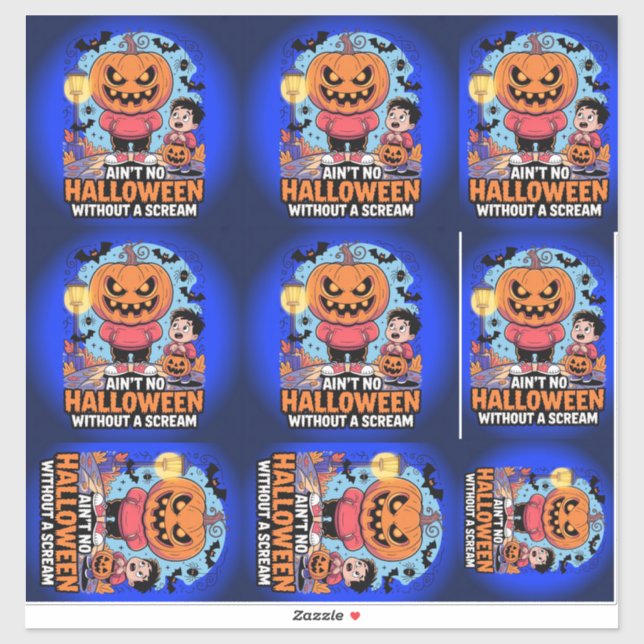 KEIN HALLOWEEN OHNE BILDSCHIRM AUFKLEBER (Blatt)