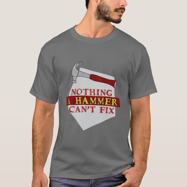 Kein Hammer kann einen lustigen Design-T - Shirt n (Vorderseite)