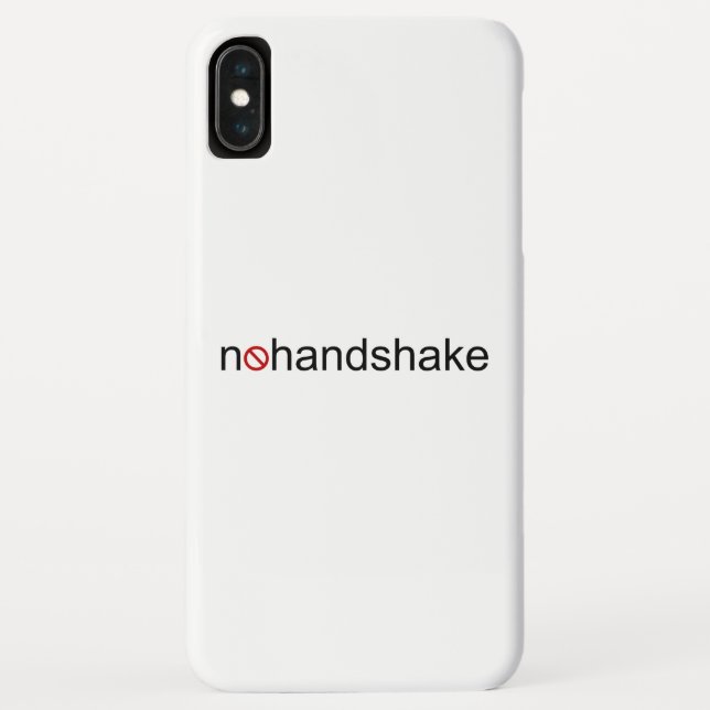 Kein Handshake Case-Mate iPhone Hülle (Rückseite)