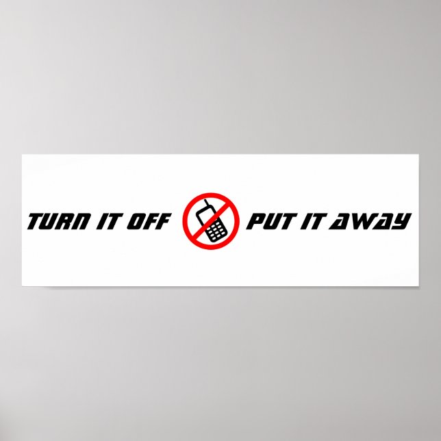 Kein Handy-Poster Poster (Vorne)