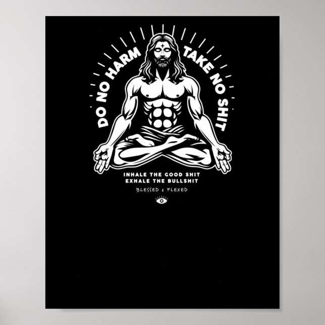 Kein Harmaufkleber Poster (Vorne)