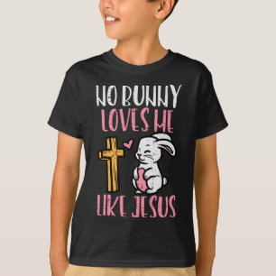 Kein Hase liebt mich wie Jesus Ostern Christlich F T-Shirt