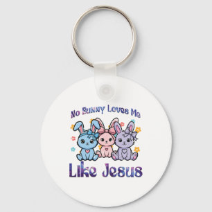 Kein Hase liebt mich wie Jesus Ostern Süße Mädchen Schlüsselanhänger