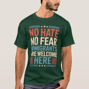 KEIN HASS KEINE ANGST EINWANDERER SIND HIER WILLKO T-Shirt