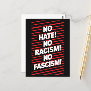 Kein Hass ohne Rassismus Postkarte