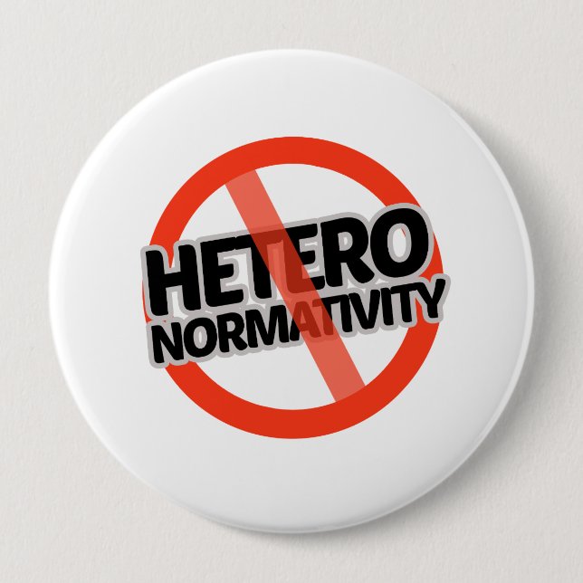 Kein Hetero-Normativity - - Button (Vorderseite)