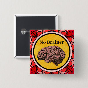 Kein Hirnknopf Button