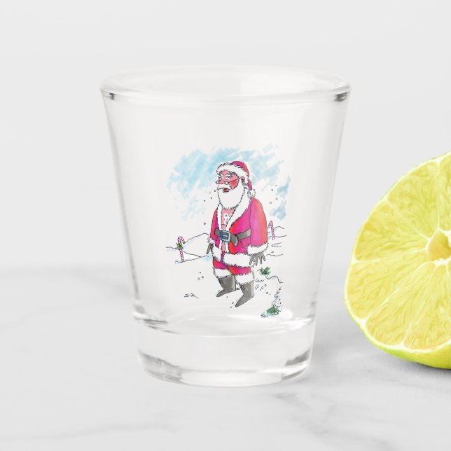 Kein Ho Ho Ho Klarglasglas Schnapsglas (Vorderseite)
