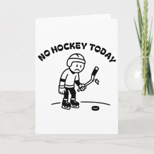 Kein Hockey Heute Lustig Für Einen Eishockeyspiele Karte