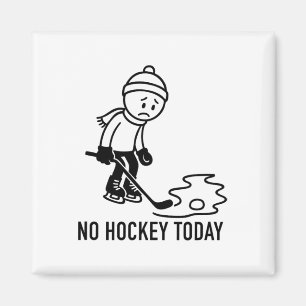 Kein Hockey Heute Lustig Für Einen Eishockeyspiele Magnet