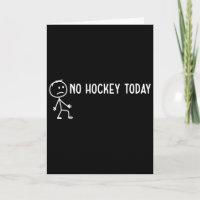 Kein Hockey heute Trauriger Stickman Lustige Hocke
