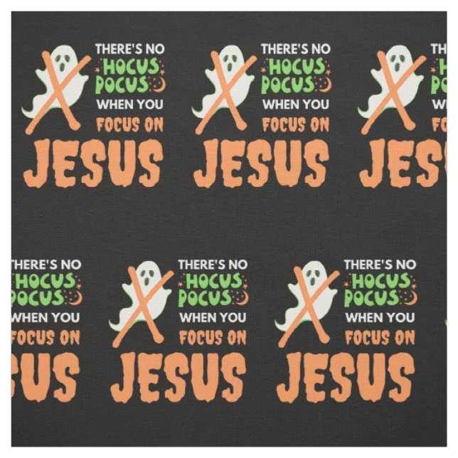 KEIN HOCUS POCUS Christliches Halloween Stoff (Muster)