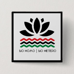 Kein Homo kein Hetero Knopf Button
