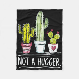 Kein Hugger Cactus Joke Fleecedecke