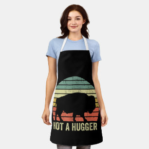 Kein Hugger Funny Yellowstone Buffalo Bison Intro Schürze