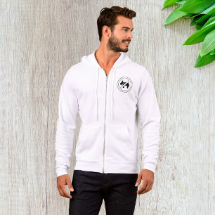 Kein Hund Erlaubt Fettes Schwarz-Weiß-Symbol Hoodie