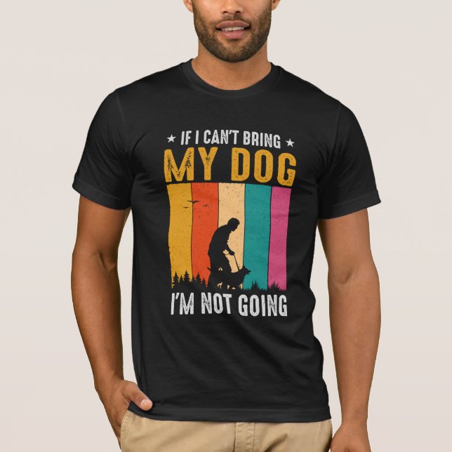 Kein Hund, ich werde nicht gehen T-Shirt (Vorderseite)
