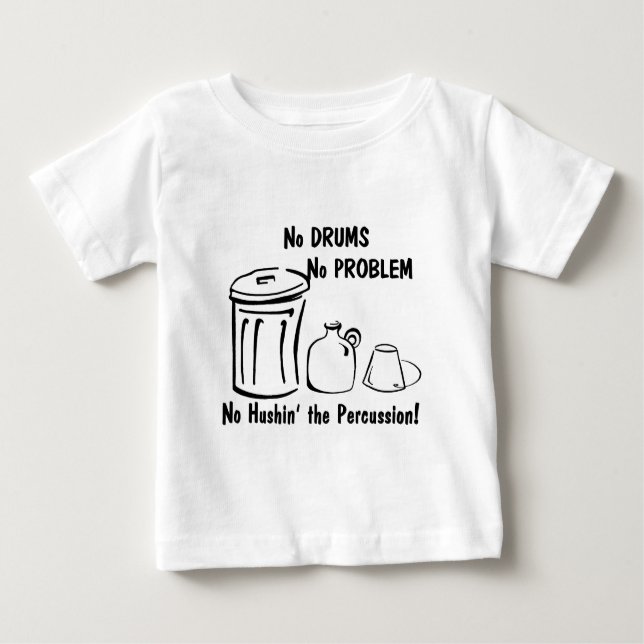 Kein Husin im Schlagzeug Baby T-shirt (Vorderseite)