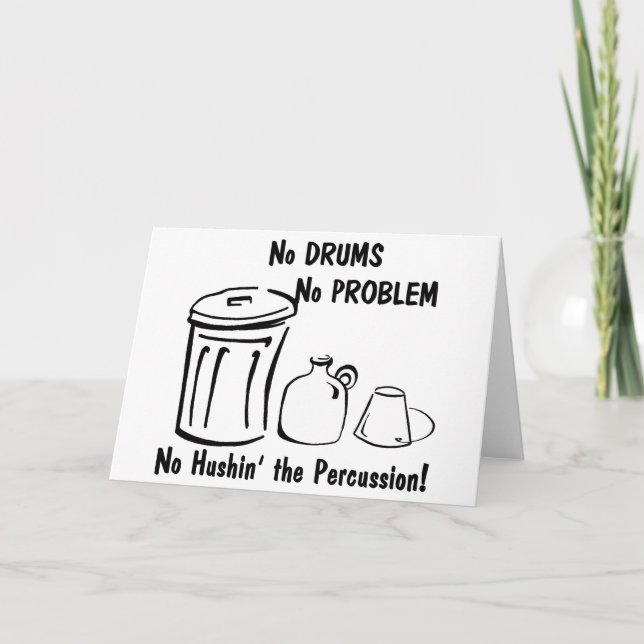 Kein Husin im Schlagzeug Karte (Vorderseite)